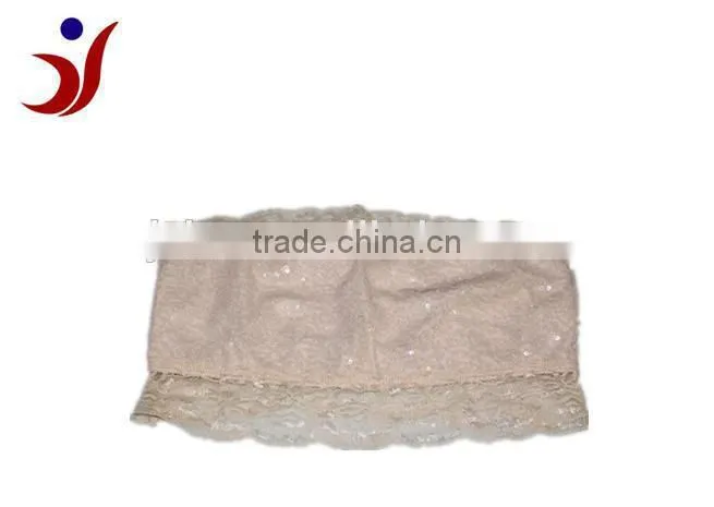 wholesale high quality sequin boob tube top bra with pink cheap price unner wear (accept OEM)