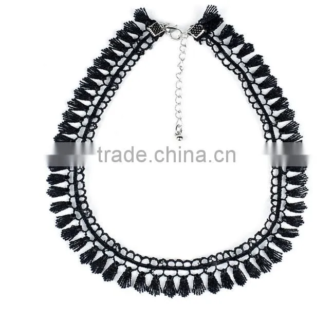 fabric lace choker necklace elegant woman necklace jewelry