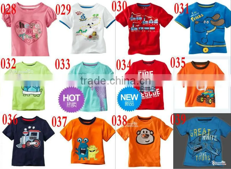 New baby boys summer short sleeve cartoon car designer t shirts kids tops