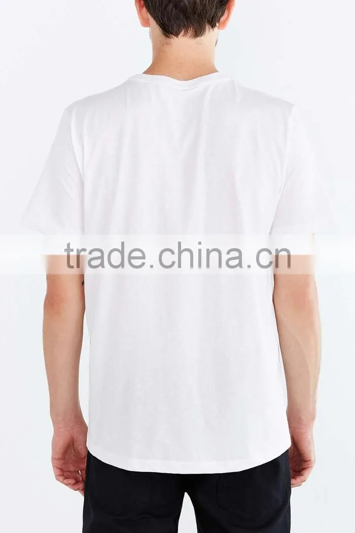 White cotton t-shirt with printed pop art graphic of Andy Warhol