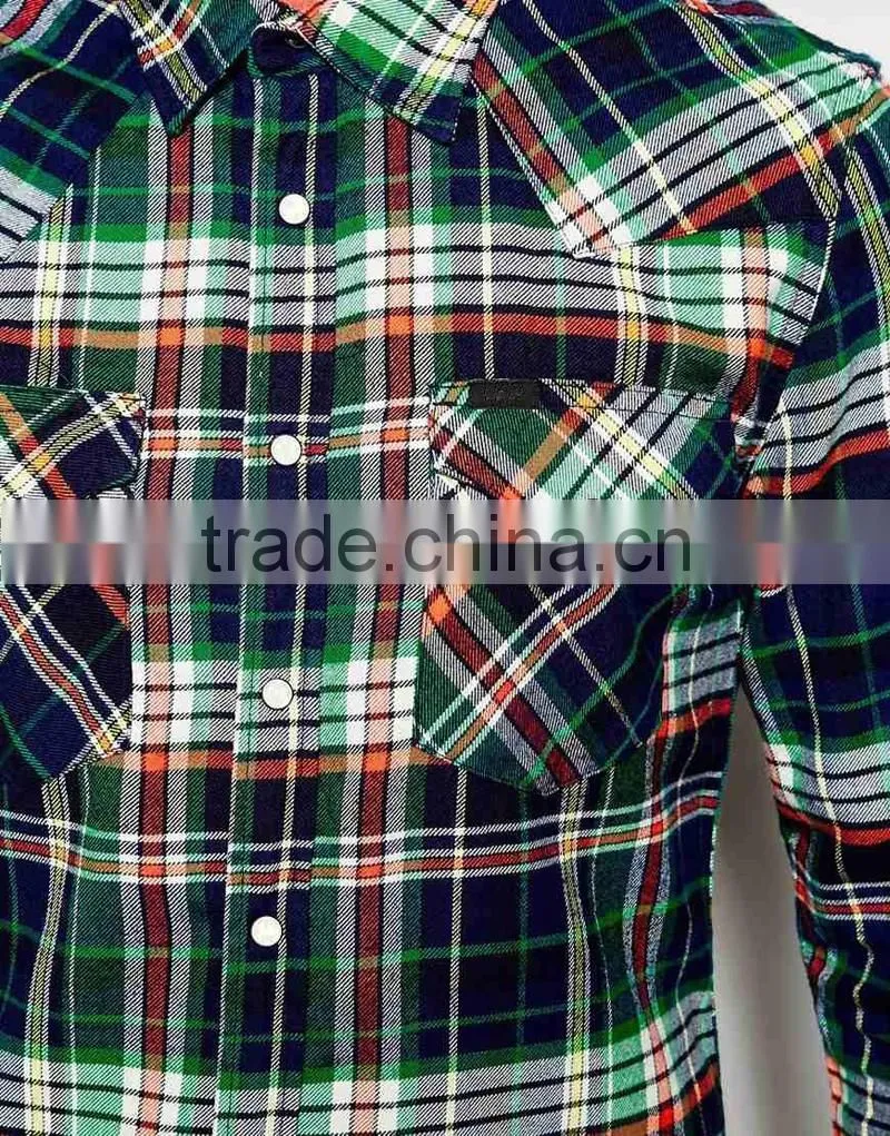 chinese manufacture mens stylish check shirt bulk sale