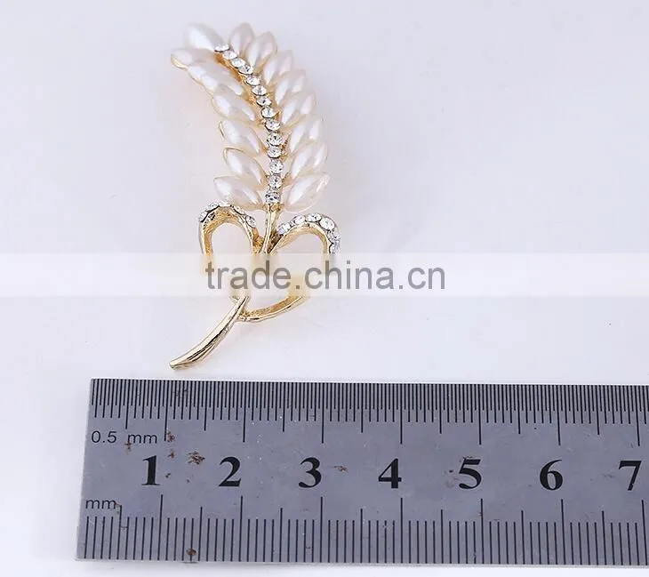 F20049N grape pearl rhinestone brooch for wedding