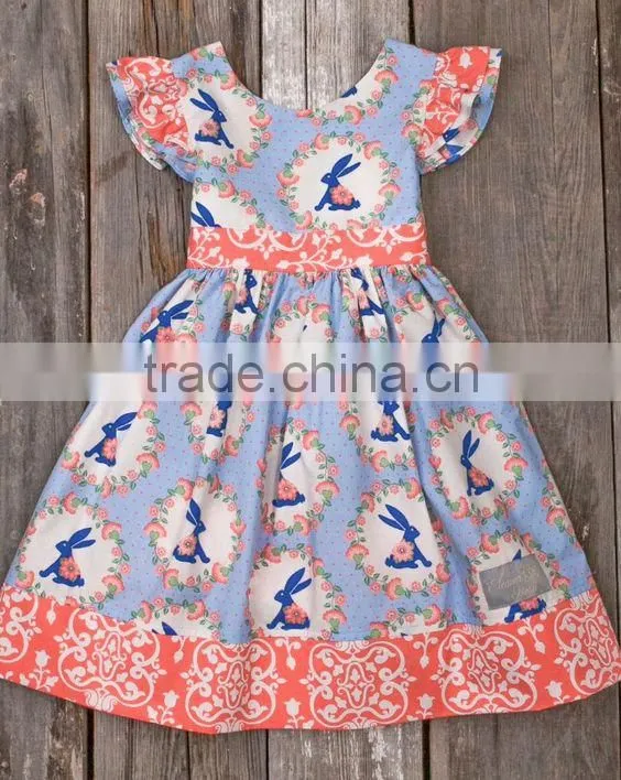 Littler Girls Easter Holiday Bunny Dress Little Rabbit Cute Dress For Kids