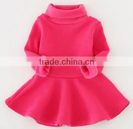 OEM Casual Latest Modern Baby Girl Winter One-Piece Dresses