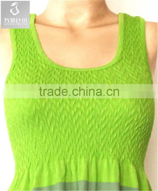 Fashion sleeveless knitted dress for African women