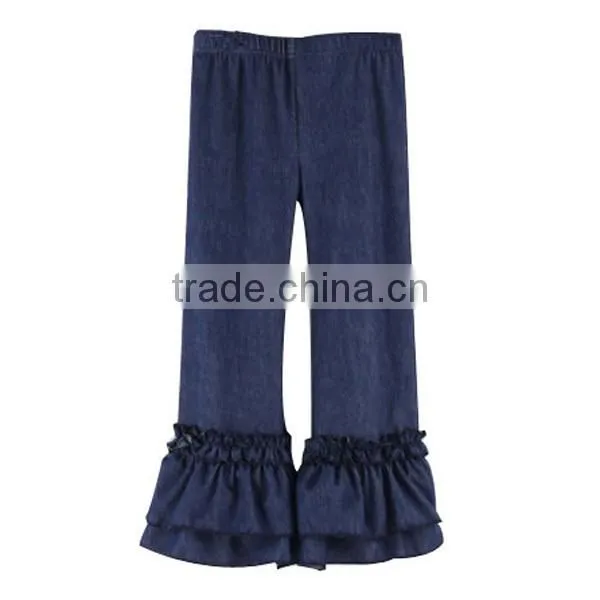 2017 new style latest design kids denim jeans girls