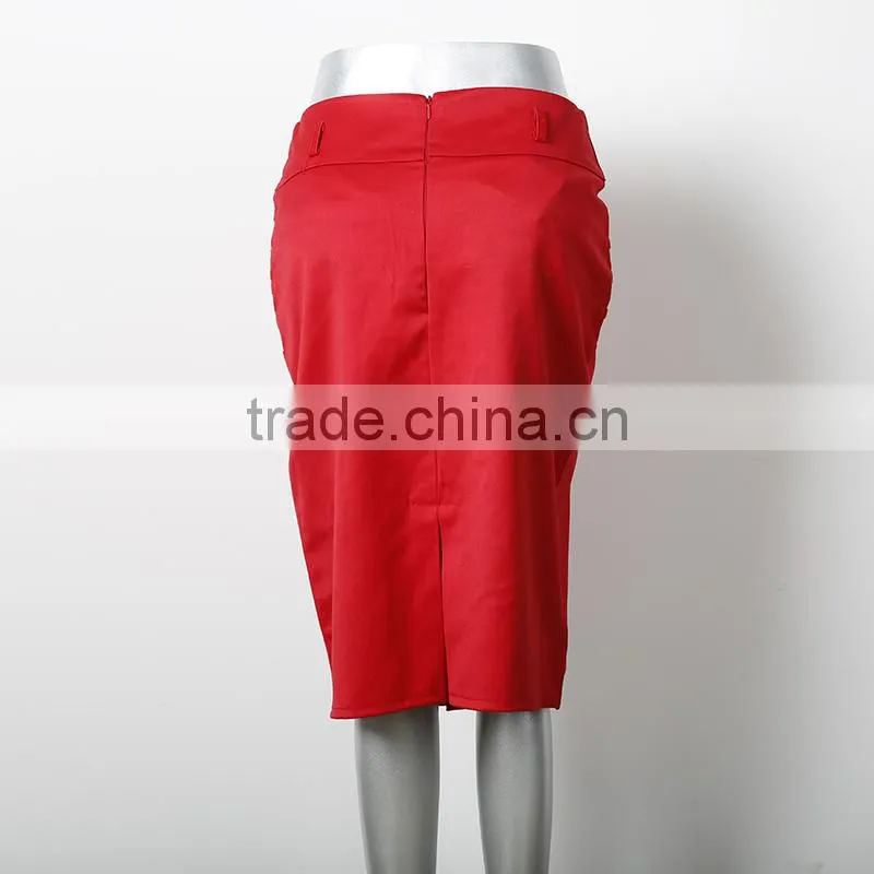 YILEYA new design high waist narrow black pencil skirt