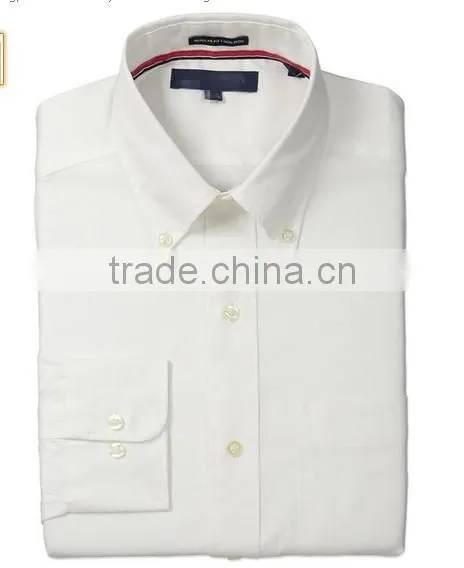 Custom high quality pin-point oxford white mens dress shirts