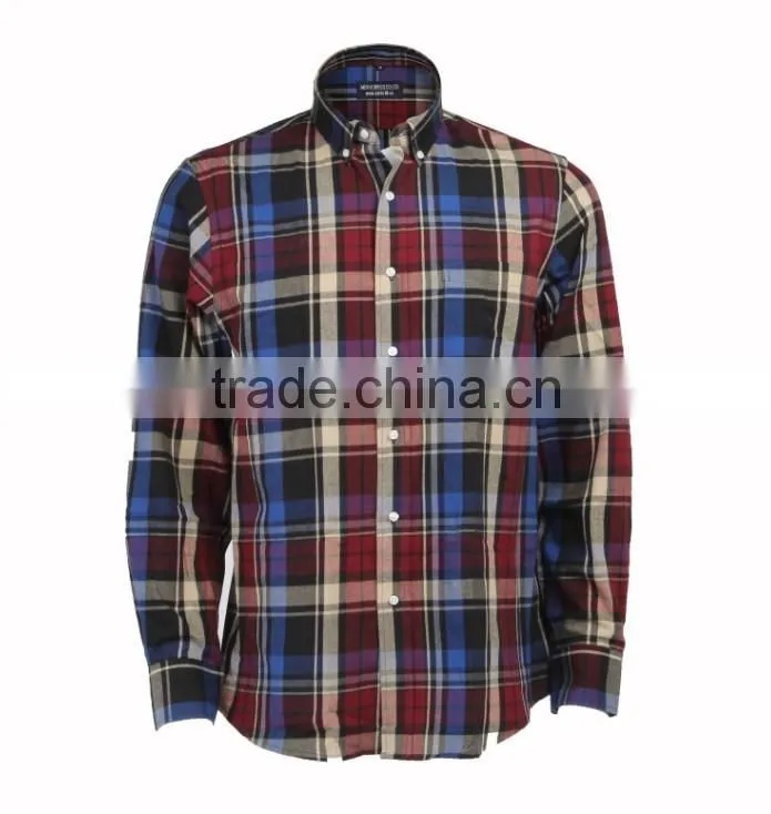 men's stylish contrast color oxofrd formal shirt