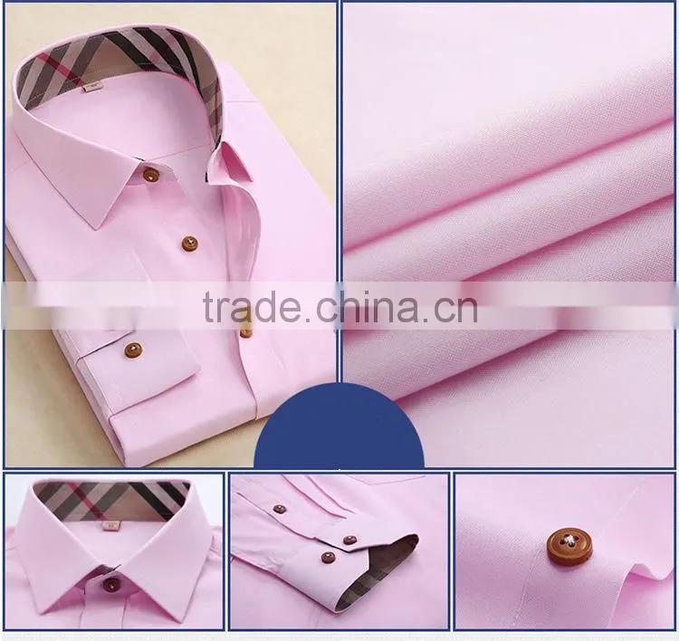 wholesale OEM supply high fashion colorful 100% Cotton special collar oxford shirt for man