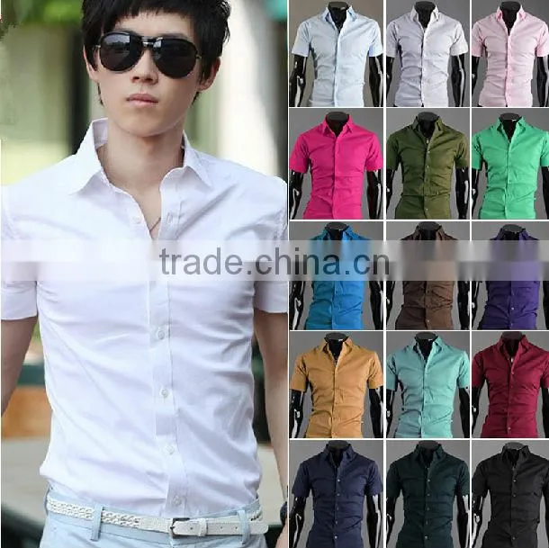 China shirt manufacturer good price supply white color dress men shirts