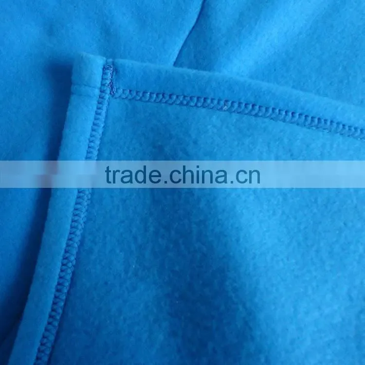 wide scarf with two pockets embroidery dog promotion gift polar fleece women shawl with collar