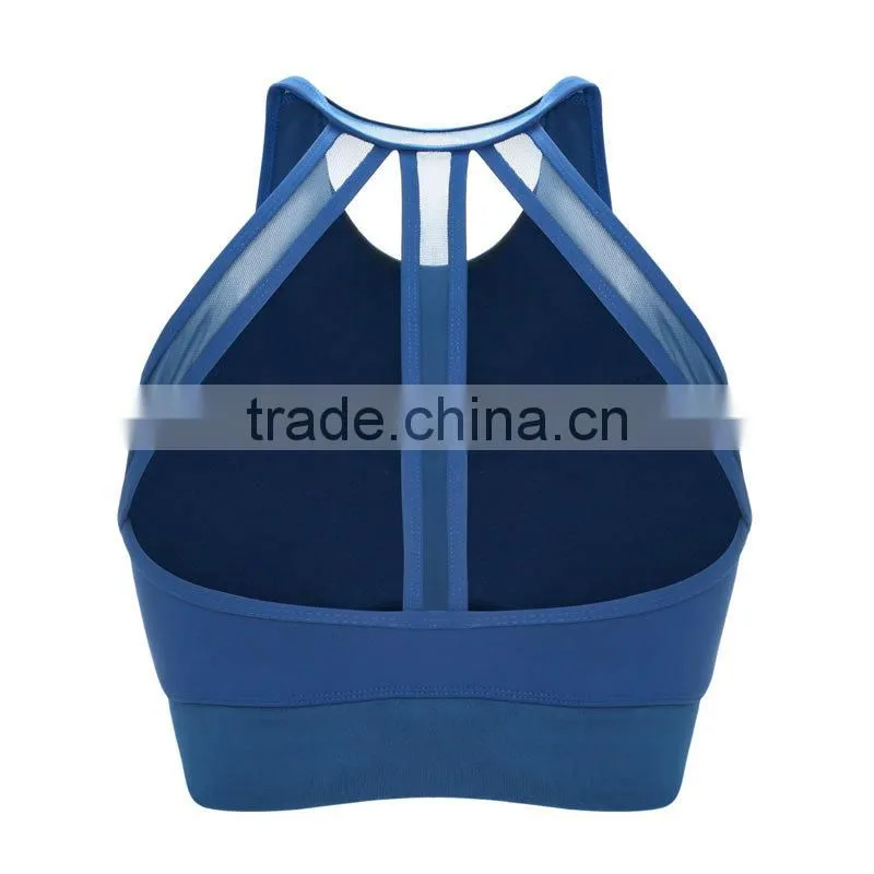 Stretch Strappy Nylon Workout Fitness Womens Tops Sports Bra