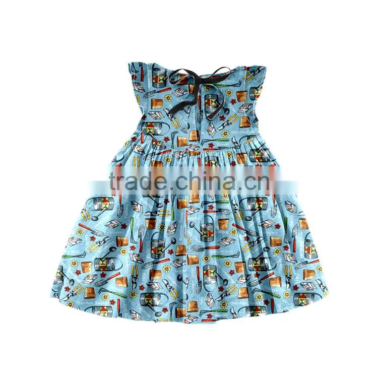 Patterns of different professional custom wholesale little girl beautiful cotton clothing