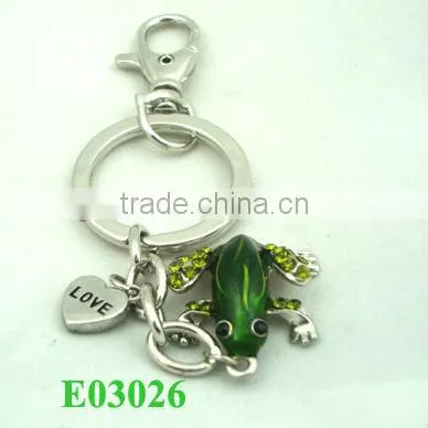 2013 Rhodium plating alphabet key chains R