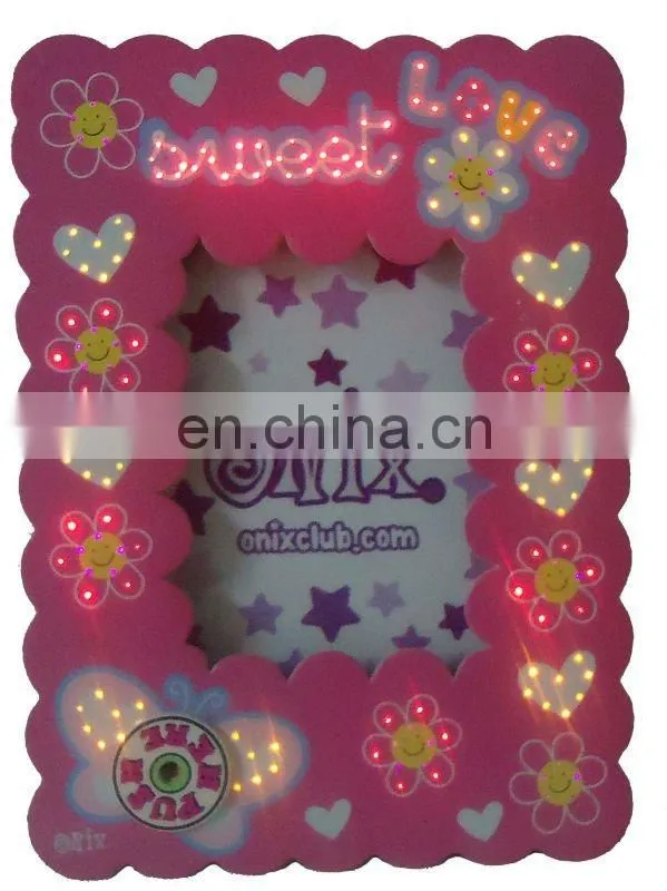 Hot Selling custom LED Lighting Up Paper Photo Frame which will light up your life