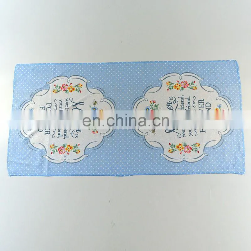 2sides custom printed microfiber cleaning tea towel for Advertisement and Gift