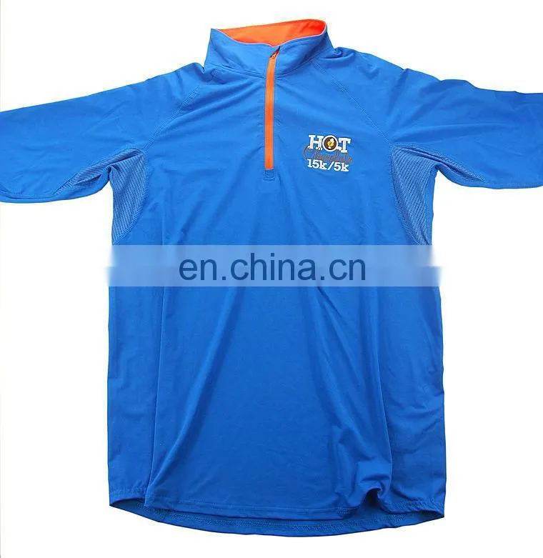 2015 Dry fit long sleeve t-shirt,1/4 ZIP LONG SLEEVE polo sport jacket quick dry long sleeve t-shirt,dry fit plain,black long