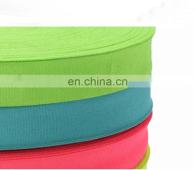 Factory supply high quality multi colored polyester webbing for bags