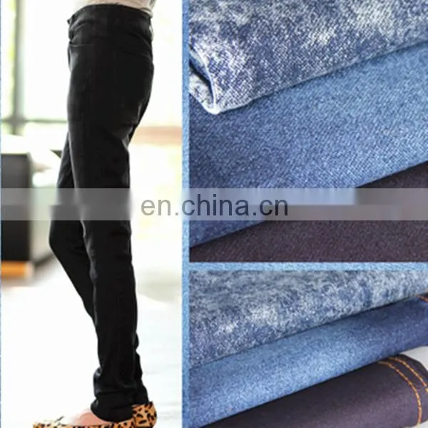 Cotton /spandex stretch denim Indigo blue denim with 11oz stone washed denim fabric