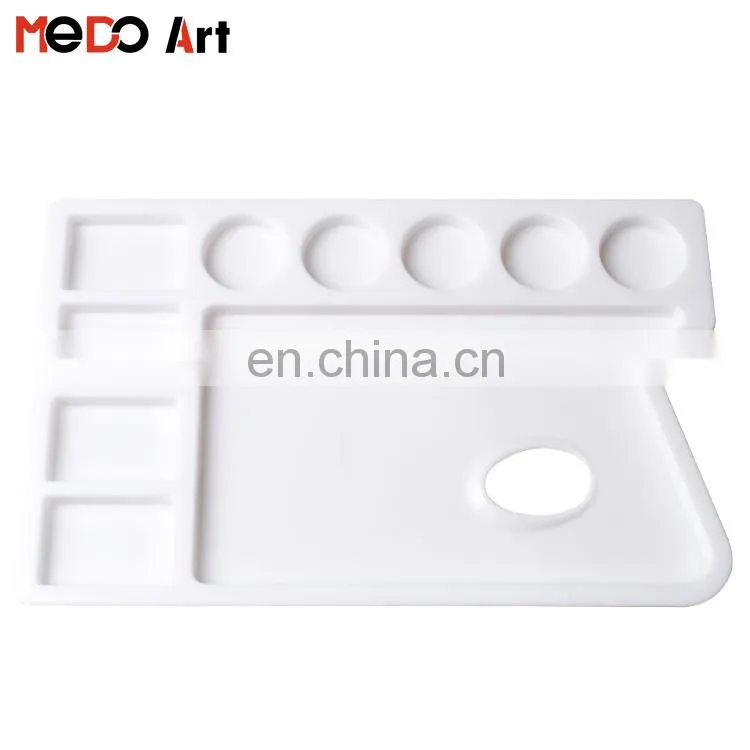 9 Well Rectangular Plastic Art Palette