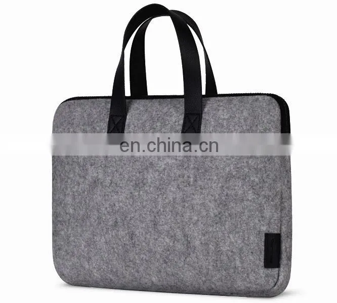 High quality wool felt bag for laptop