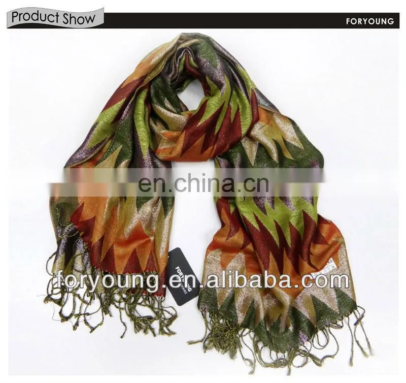 zigzag woven scarf
