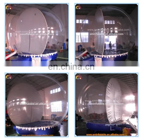 Commercial giant inflatable snow globe,advertising human size snow globe for atmosphere activity show