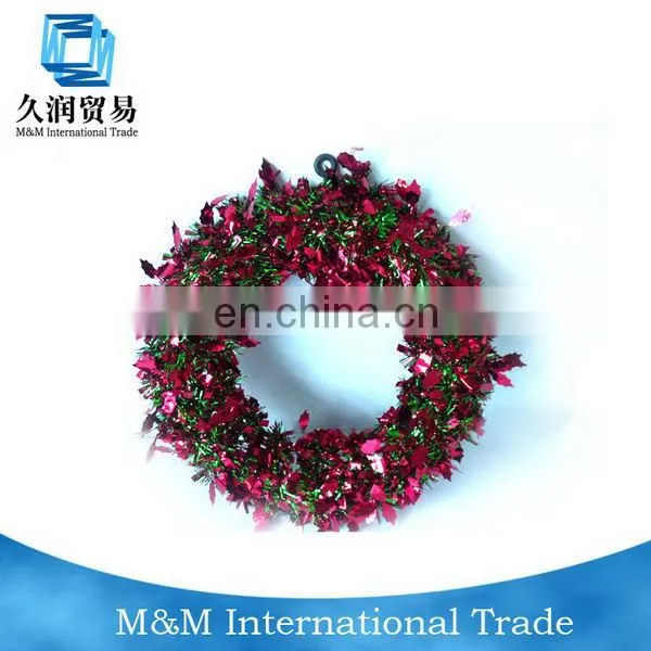 Newly Plastic flower wreaths for party decoration