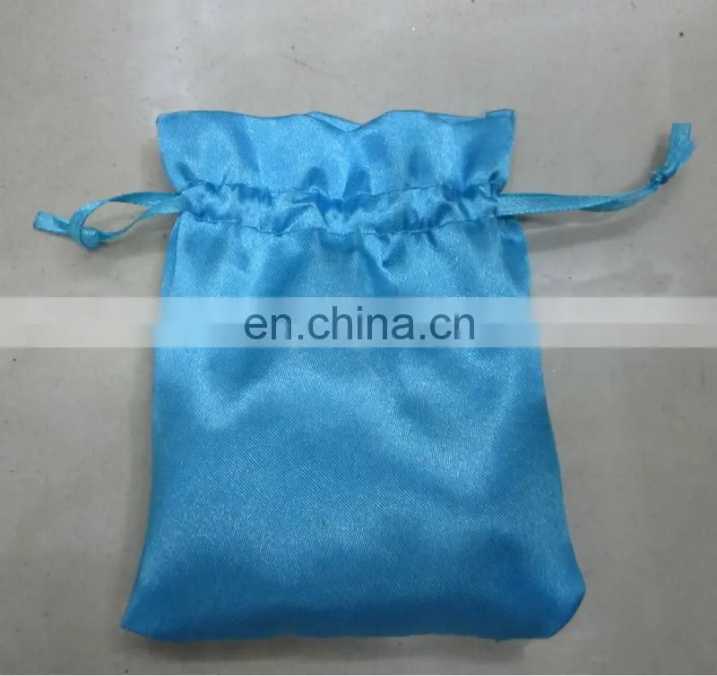 customized satin drawstring bags soft satin drawstring gift pouch