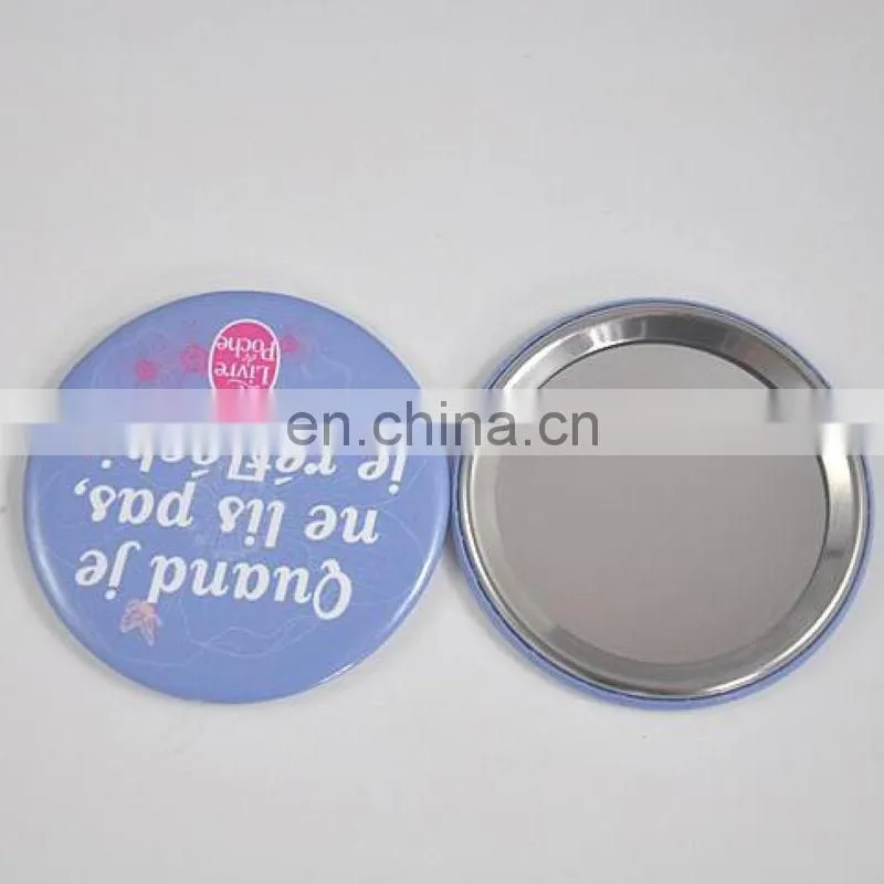 OEM factory -Promotional tinplate pocket mirror