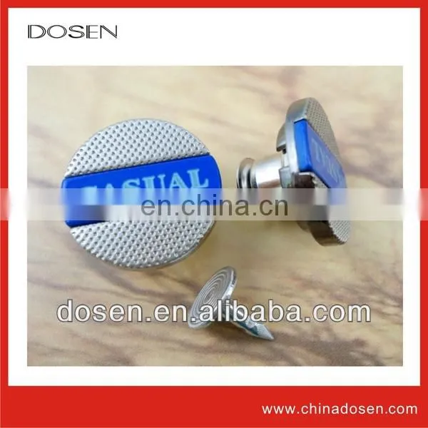 High quality fashion simple set of plastic metal jean buttons zamak material make in china