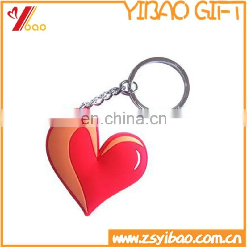 China manufacturer cheap customed 2D/3D cartoon soft pvc keychain / lovely key ring