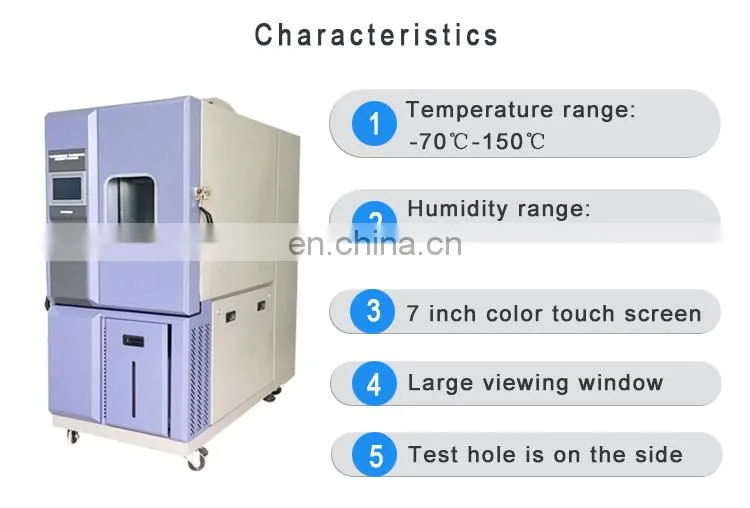800L environmental test fast temperature change chamber