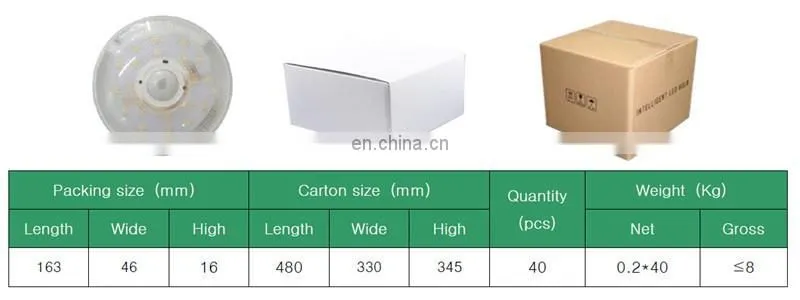 Langma 7W LED PIR Sensor Ceiling Light/PIR+Light Sensor LED Light,LED PIR sensor&LUX control ceiling lamp