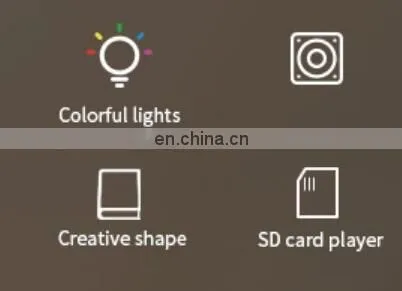 2019 new foldable Colorful LED wooden Light Bluetooth Speaker Book Lamp With Remote Control