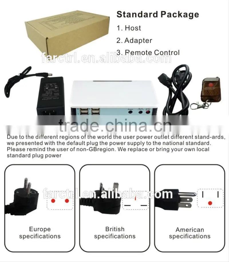 4 Ports Security Display Mobile Stand With Universal Charger For Mobile Phone Tablet PC