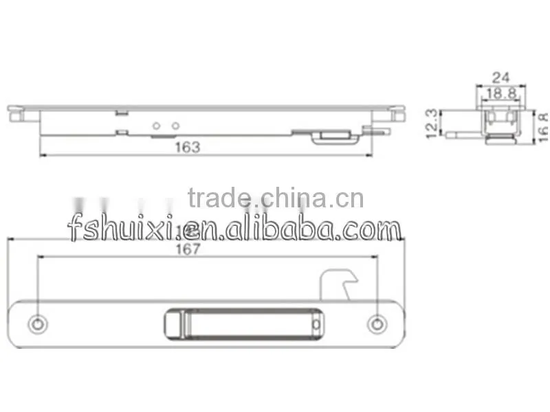 aluminium sliding window and door lock