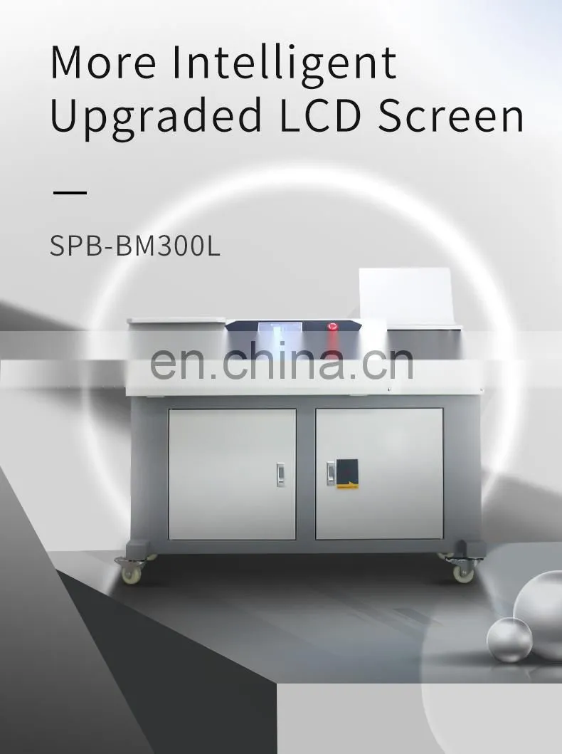 BM300L for 320 mm glue binding machine perfect binder hot glue book binder binding machine