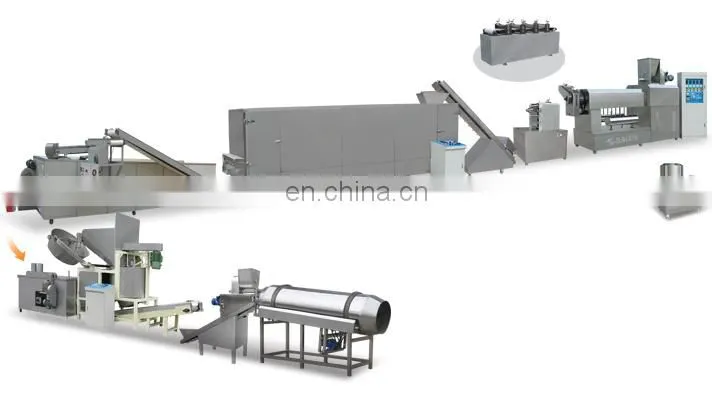 Factory Genyond Corn Flakes making machine production plant Rice Oats Maize Breakfast Cereal puffied snacks Processing Line