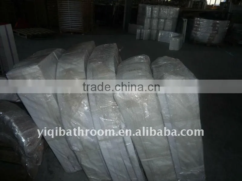 ABS high tray frosting tempered glass shower enclosure
