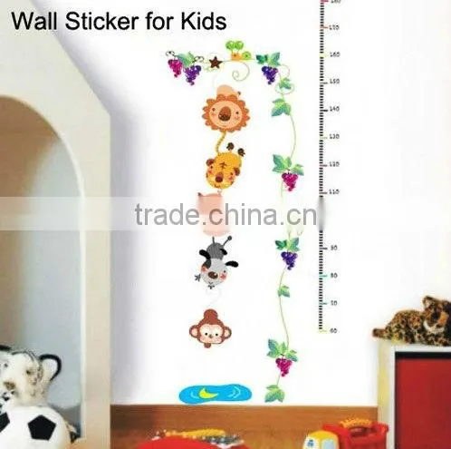 Children's height pvc wall stickers for sitting room