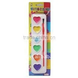 12 COLORS METALLIC WATER COLOR DAMP DRY WITH A PAINTBRUSH AND PALETTE NON-TOXIC