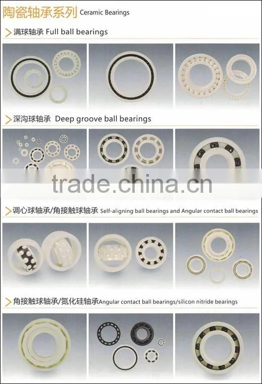 Anti friction White Full ZrO2 Ceramic Ball Bearings