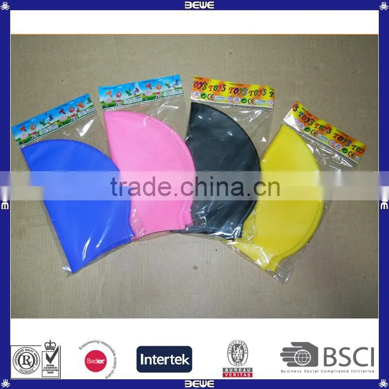 colorful promotional ear protection swim cap