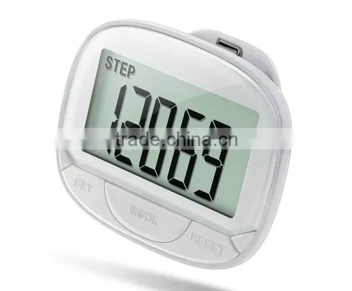 Pocket with belt clip calorie walk mate step counter