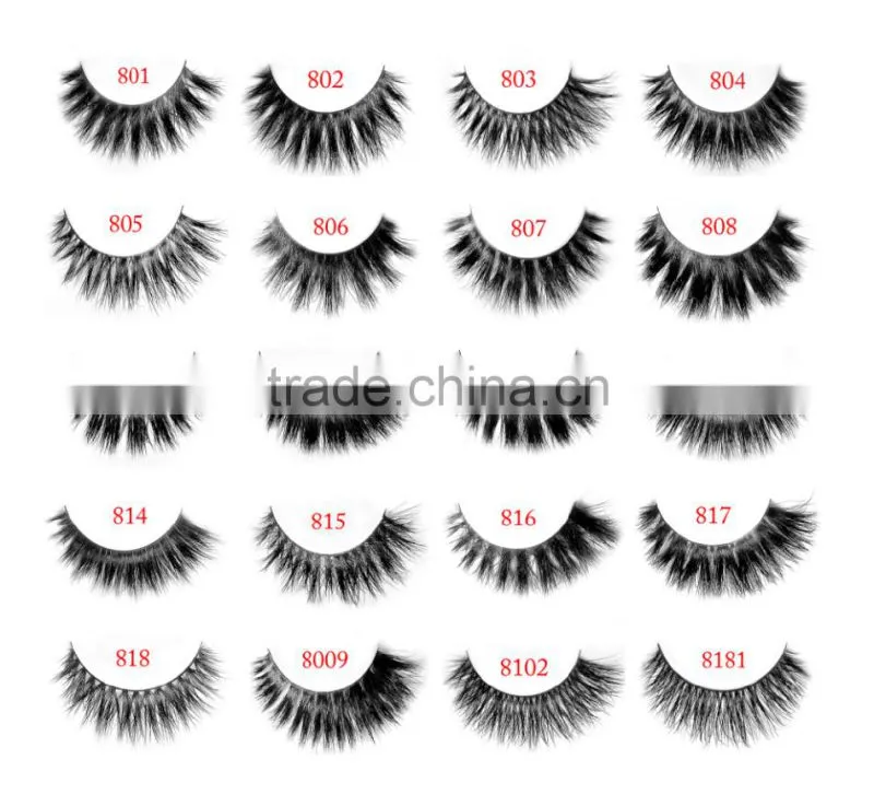 private label horse fur lashes, 3d mink eyelashes,mink strip eyelashes mink the eyelash extension