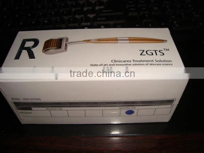 DR002 golden git derma skin roller 192 needles
