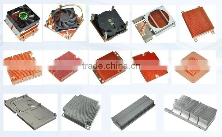 Custom passive copper heat sink for Server