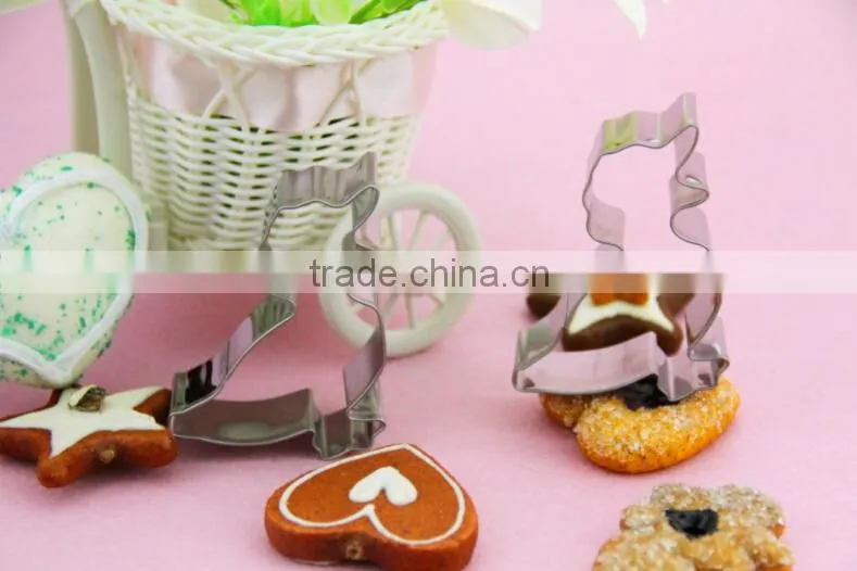 YangJiang factory manufature different animal shape stainless steel cookie cutter mold